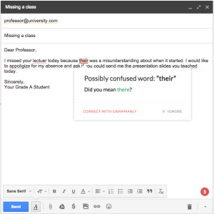 Use Grammarly to help edit your emails to ensure the quality of writing. 